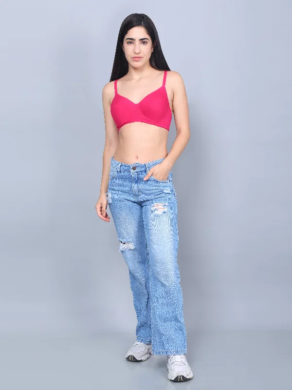 Bamboo Fabric Full Coverage Padded T-shirt Bra