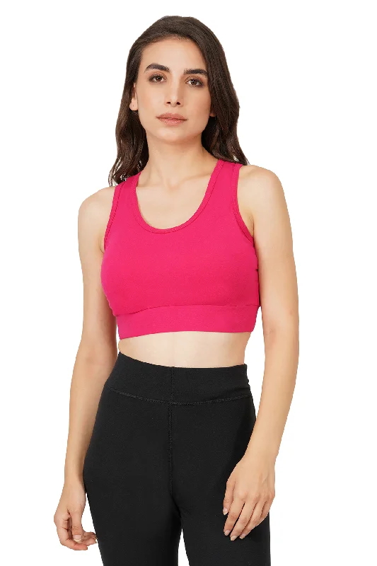 Bamboo Fabric Sports Bra | Non Padded, Non Wired, Seamless and Full Coverage | Clean