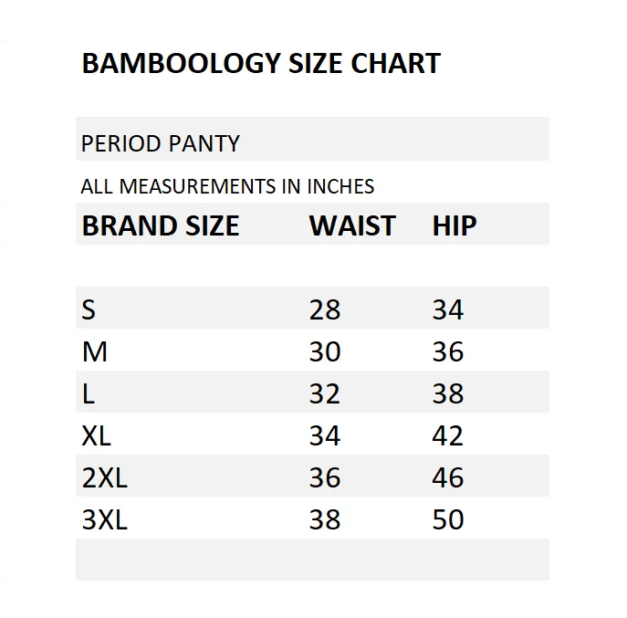 Leak Proof Bamboo Fabric Menstrual/Period Panty With Free Panty Liner