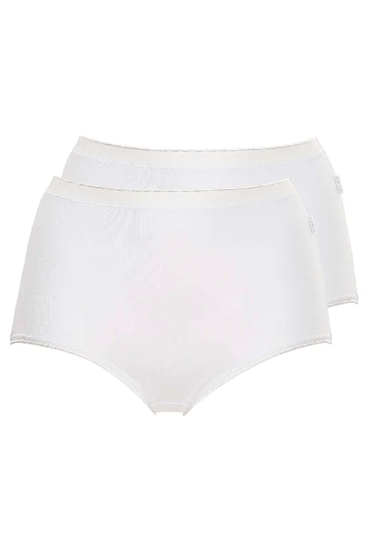 Douceur Medium Brief Bamboo 2-PACK White