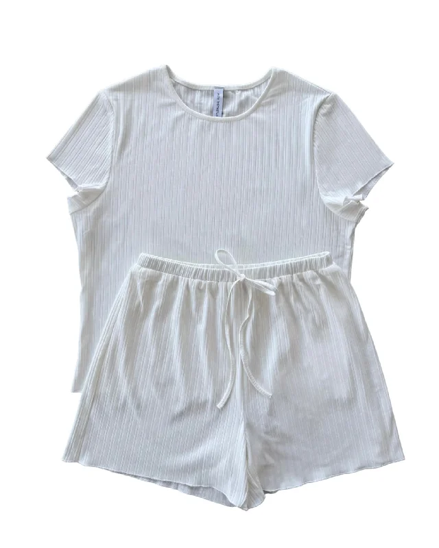 Flowy Ribbed Sleep Set