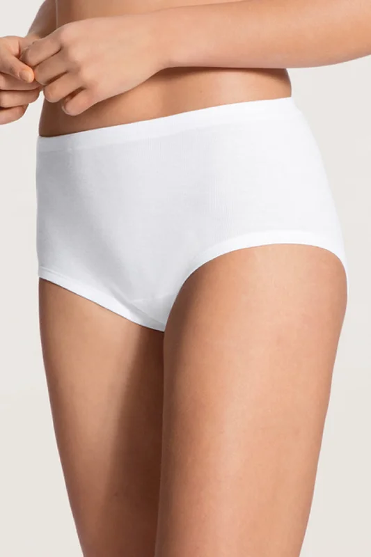 Iconics Midi Brief High Waist Weiss