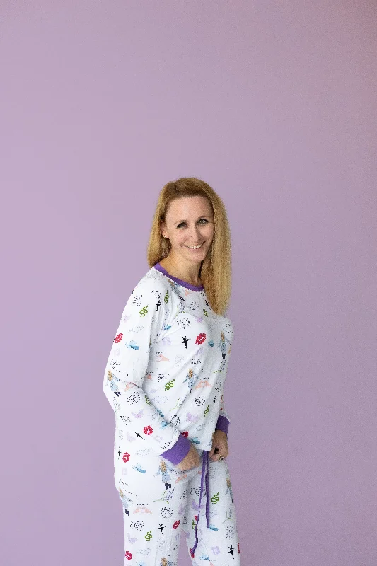 Adult Women’s Purple Concert Bamboo Pajama Set