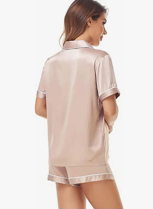 Satin PJ Set - Champagne