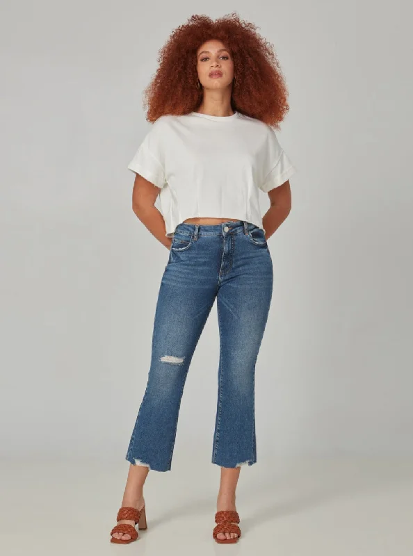 BILLIE-DIS High Rise Bootcut Jeans - Dim Sky