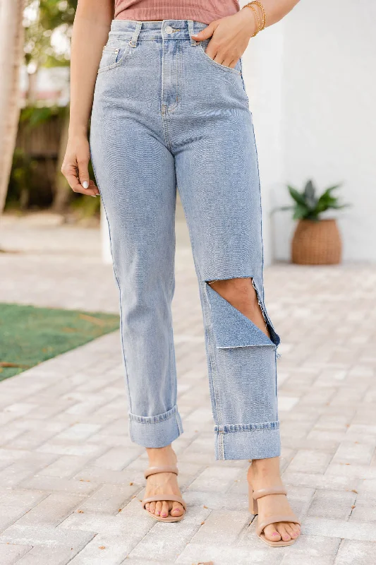 Britt Busted Knee Straight Leg Jeans FINAL SALE