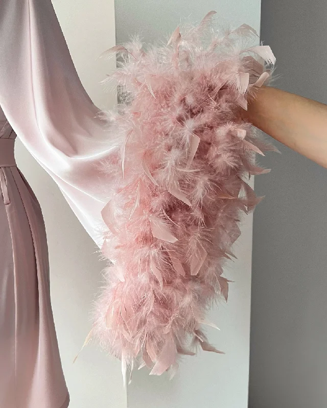 Feather robe bridesmaid Pink Handmade