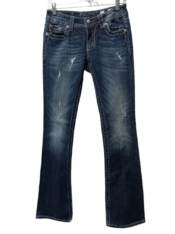 Jeans Boot Cut By Miss Me In Blue Denim, Size: 5