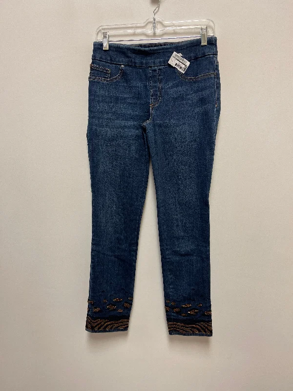 Jeans Skinny By Chicos In Blue Denim, Size: 0