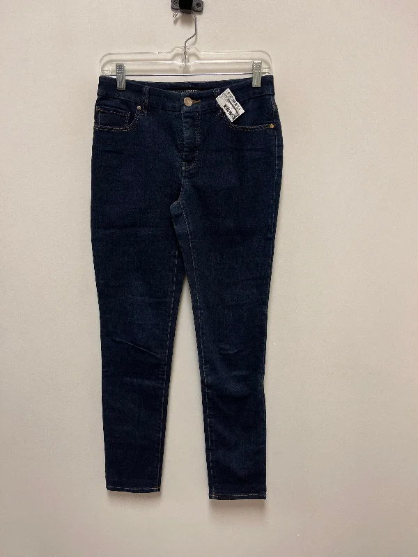 Jeans Skinny By Chicos In Blue Denim, Size: 0