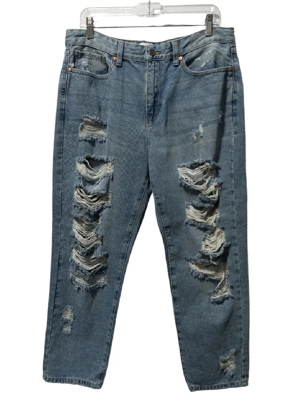 Jeans Straight By Clothes Mentor In Blue Denim, Size: 12