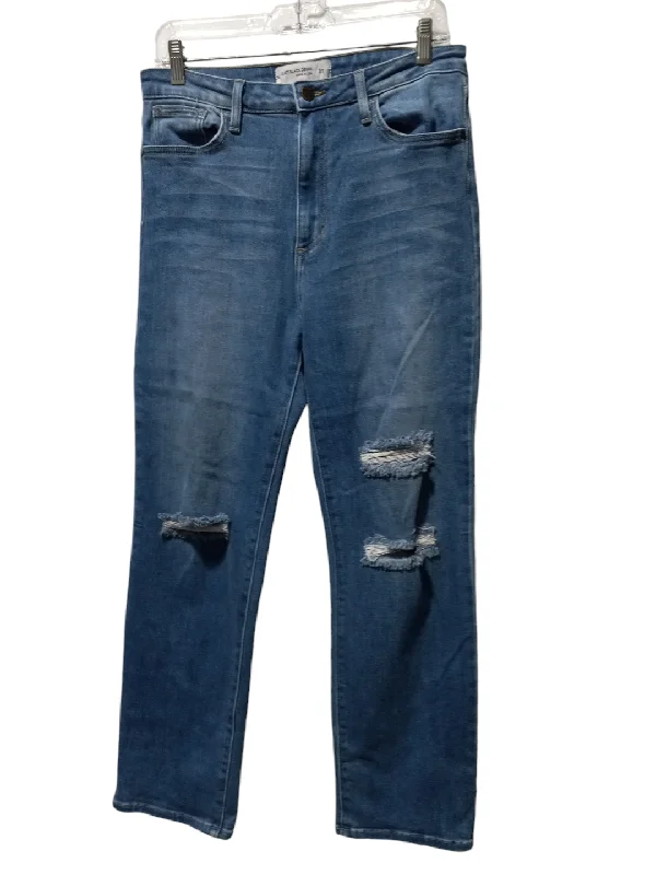 Jeans Straight By Just Black In Blue Denim, Size: 12