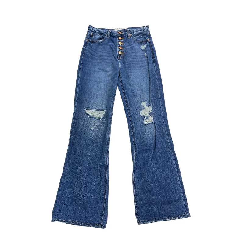 Jeans Straight By Kancan In Blue Denim, Size: 4