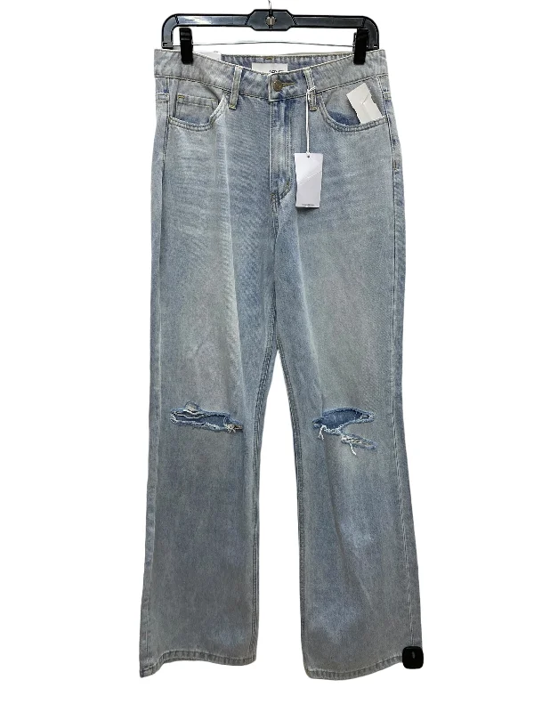 Jeans Straight By Vervet In Blue Denim, Size: 4