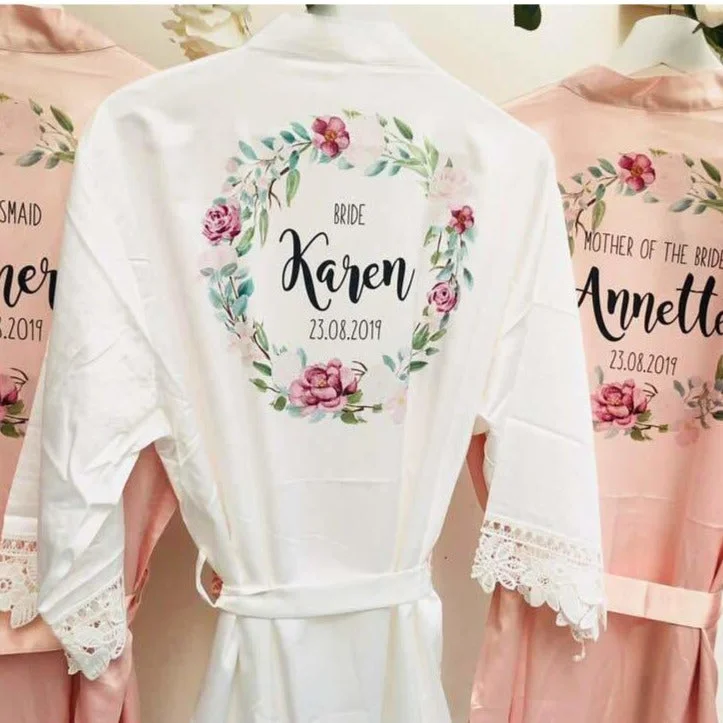 Bridal Robes, Bridesmaid Gift, Bridal Party Wedding Robes