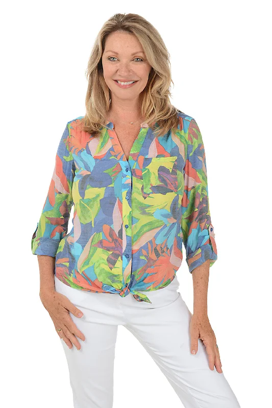 Rio Button-Front Blouse