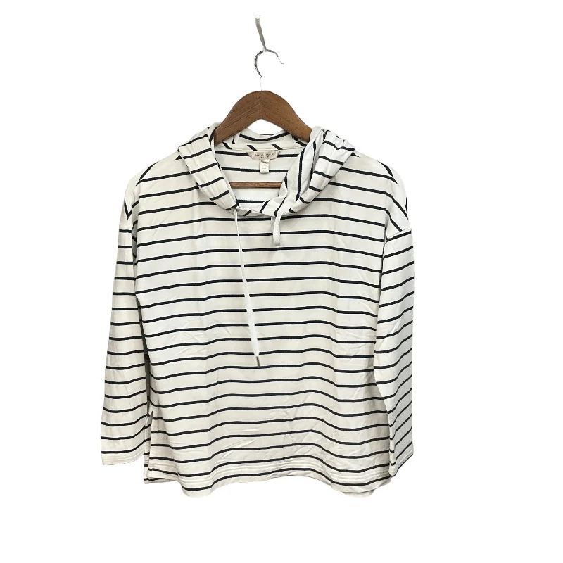 Top Long Sleeve By Banana Republic In Striped Pattern, Size: M