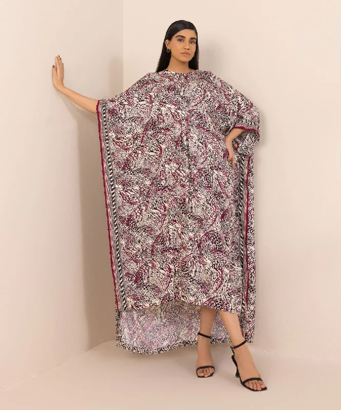 Printed Arabic Lawn Kaftan