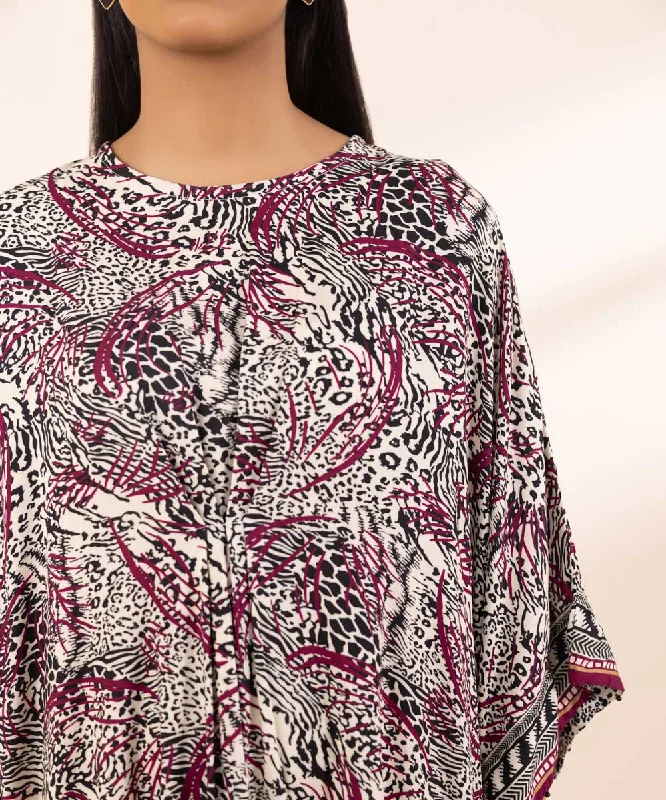 Printed Arabic Lawn Kaftan