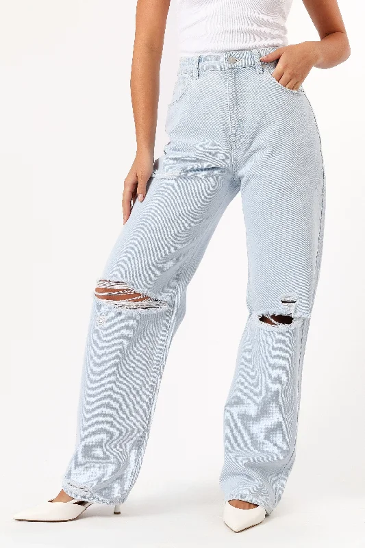 Abrand Carrie Jean Iris Rip - Vintage Blue