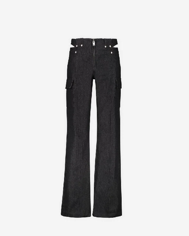 Dark Room Cut Out Trousers