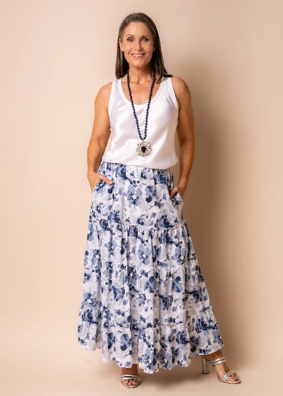 Berlin Cotton Skirt in Navy