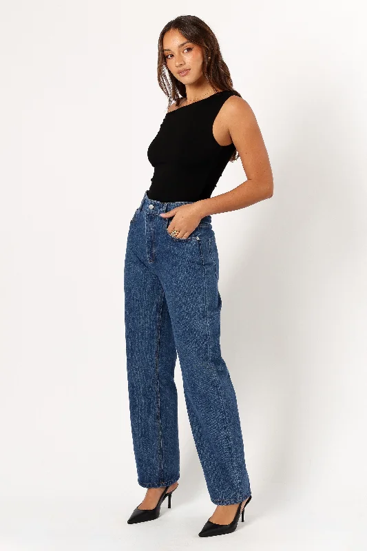 Elina Straight Leg Jeans - Denim