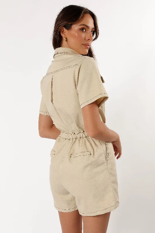 Lynn Playsuit - Beige