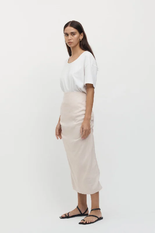 Emilion Linen Midi Skirt