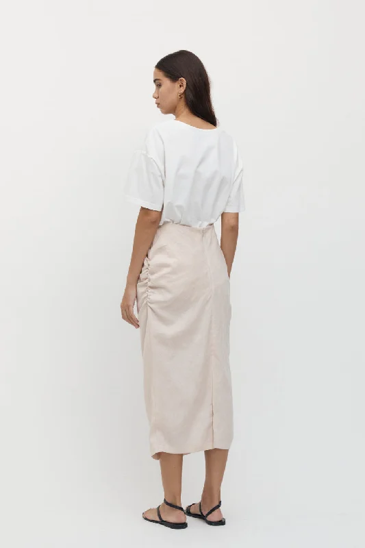 Emilion Linen Midi Skirt