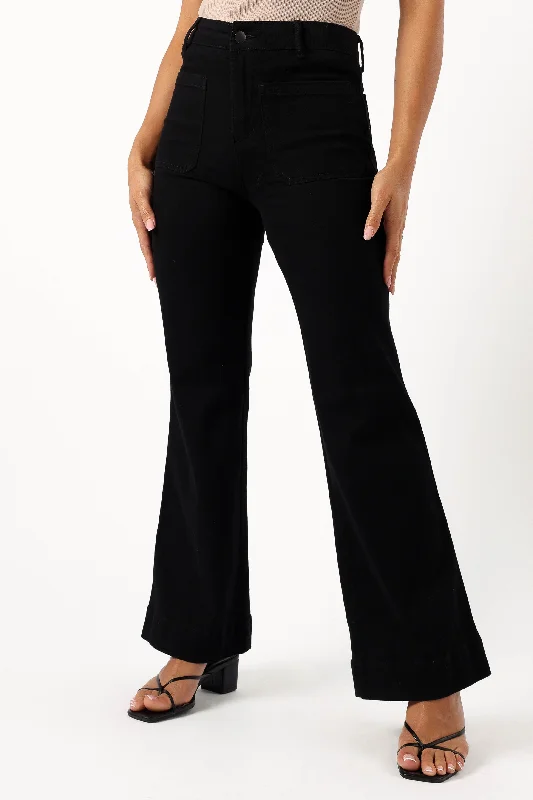 Nico Wide Leg Jean - Black