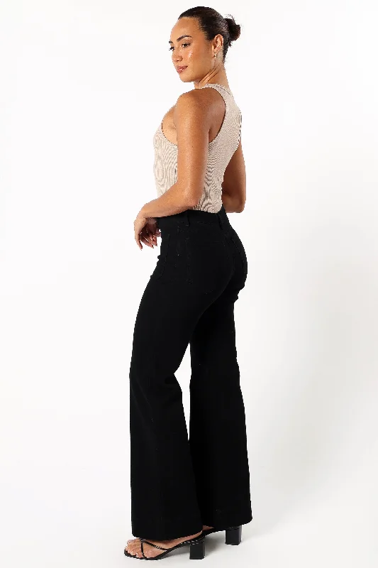 Nico Wide Leg Jean - Black