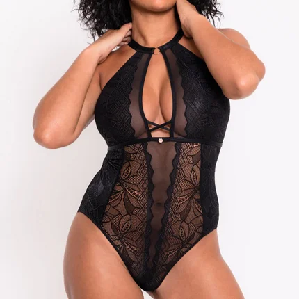 Opulence Stretch Bodysuit ST038704 Black