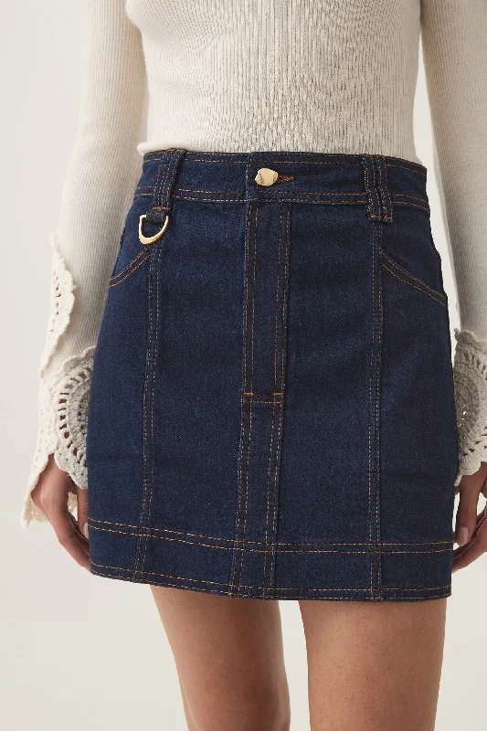 Resonance Denim Mini Skirt