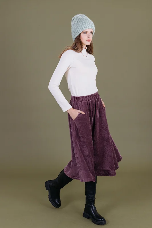 Skirt Serena Velvet Purple