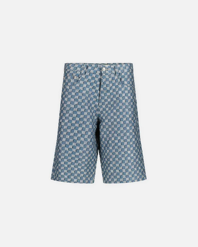 Jacquard Canvas Monogram Shorts