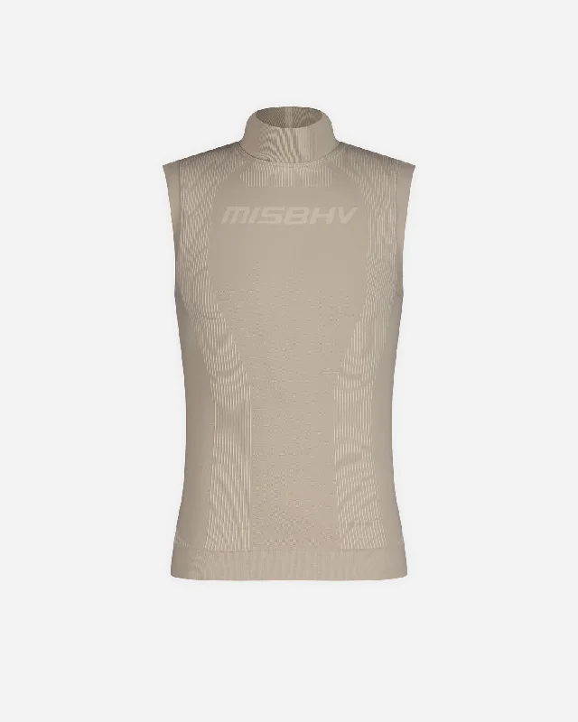 Sport Sleeveless Top - Beige