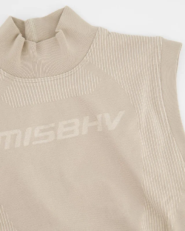 Sport Sleeveless Top - Beige