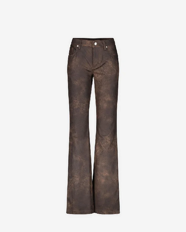 Cracked Faux Leathers Trousers