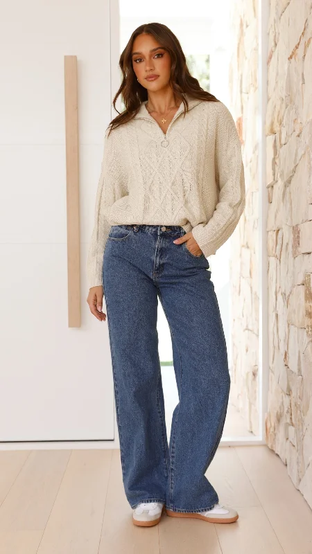 Stephy Knit Jumper - Cream