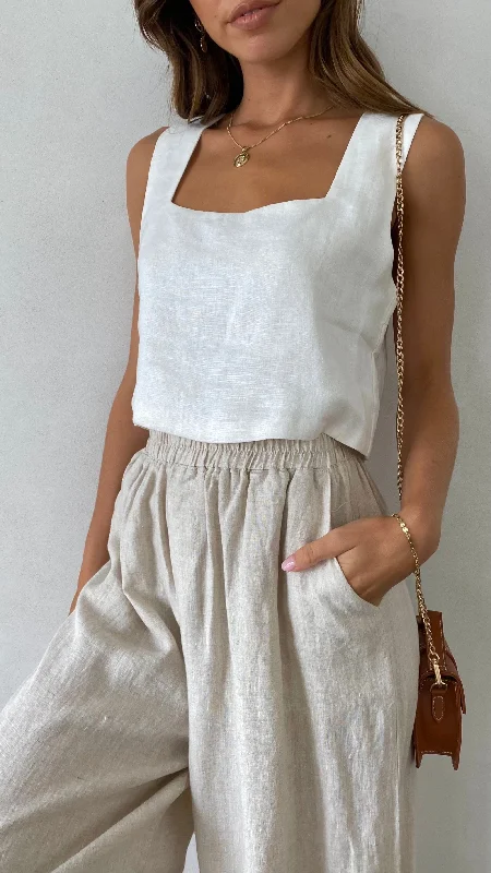 Tillie Crop Top - White