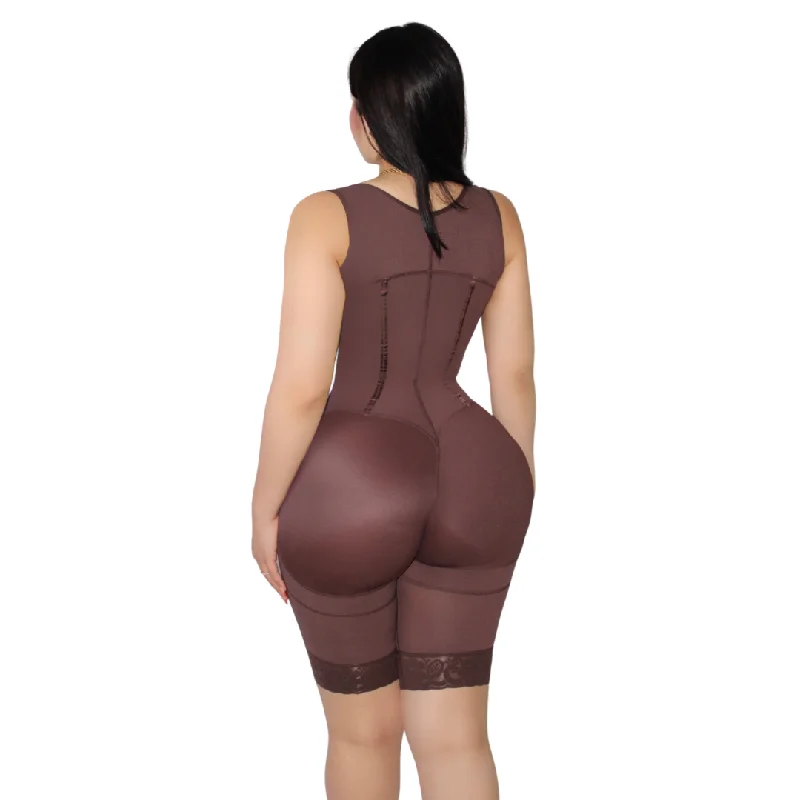 Fajas Colombianas Knee Length Tummy Control Open Bust