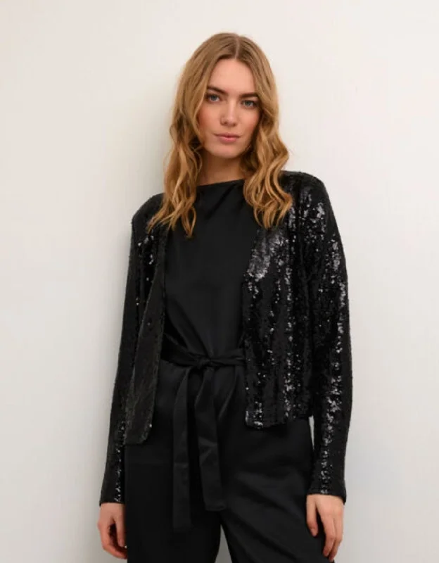 Caska Sequin Blazer PITCH BLACK