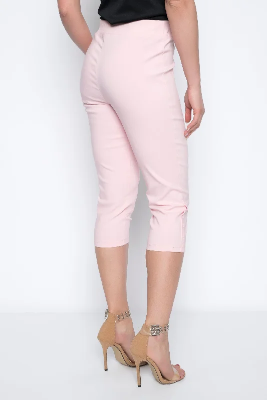 Button Trim Capri