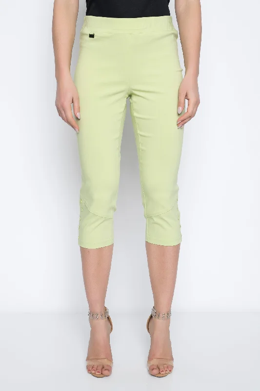 Button Trim Capri