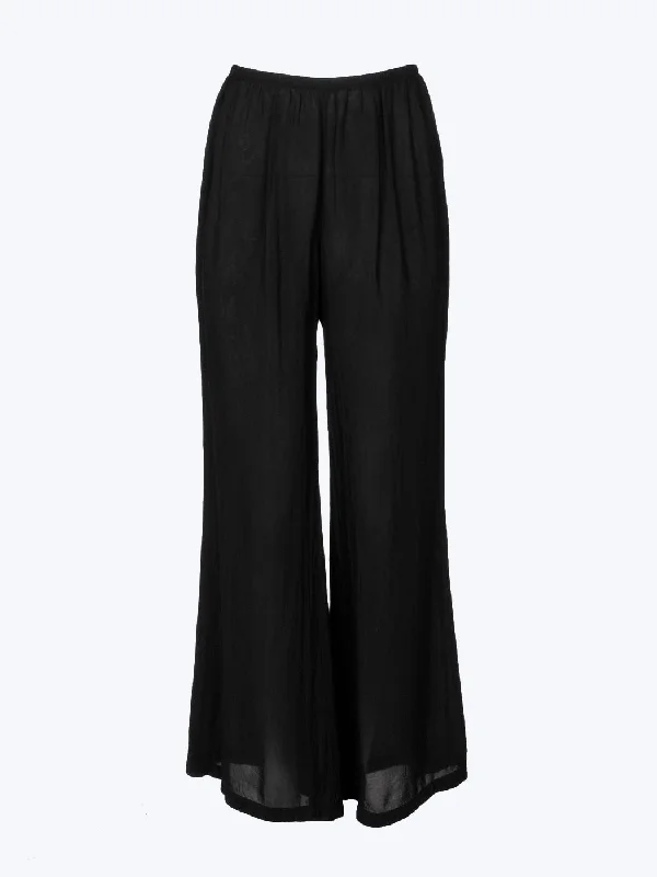 Tianello Crepe de Chine Washable Silk ""Palazzo"" Pant