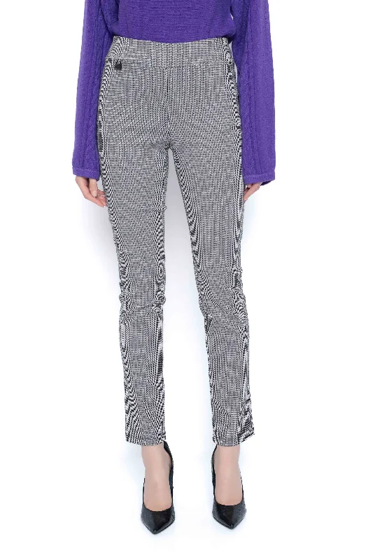 Wave Jacquard Pull-On Slim Leg Pants