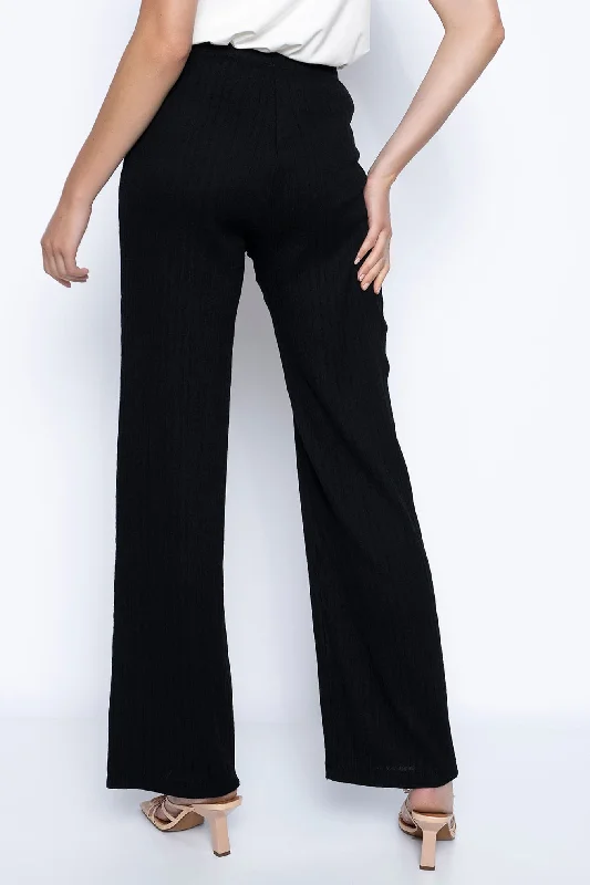 Pull-On Wide-Leg Pants