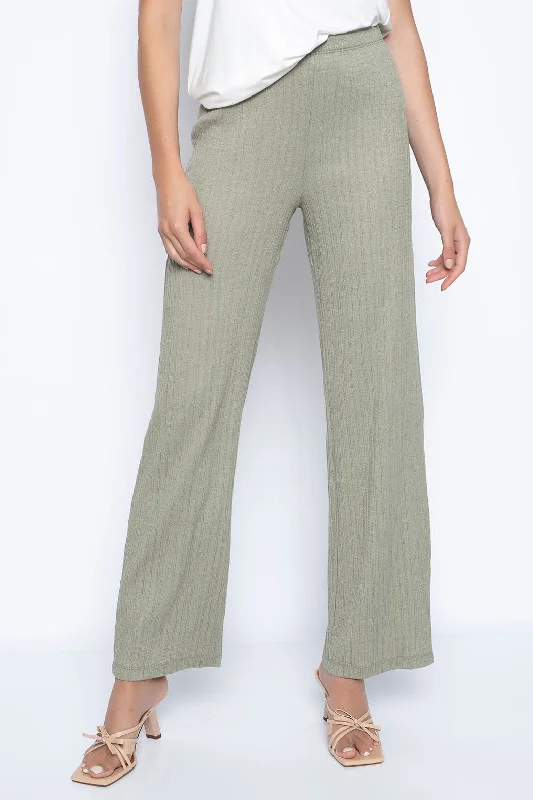 Pull-On Wide-Leg Pants