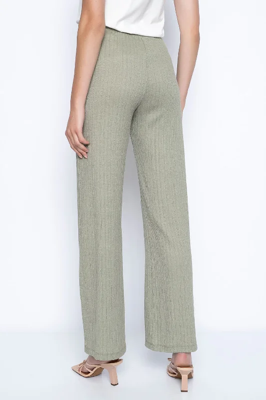 Pull-On Wide-Leg Pants